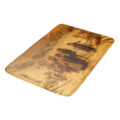 Die Lawine (von Gerolamo Induno) Badematte (Schrägansicht)