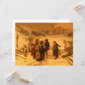 Die Lawine (von Gerolamo Induno) Karte (Vorderseite/Rückseite Beispiel)