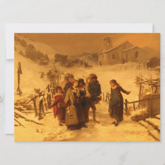 Die Lawine (von Gerolamo Induno) Karte (Vorderseite)