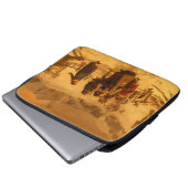 Die Lawine (von Gerolamo Induno) Laptopschutzhülle (Vorne Knopf)