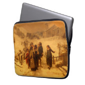 Die Lawine (von Gerolamo Induno) Laptopschutzhülle (Vorderseite Links)