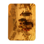 Die Lawine (von Gerolamo Induno) Magnet (Vertikal)