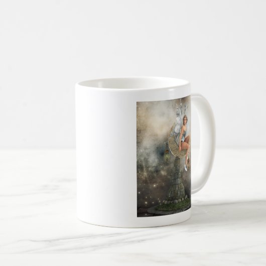 Die Lazy Moon Fairy Kaffeetasse (VorderseiteRechts)