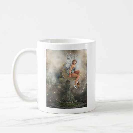 Die Lazy Moon Fairy Kaffeetasse (Links)