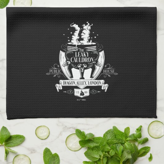 DIE LEAKY CAULDRON™-Shop-Grafik Geschirrtuch (Gefaltet)