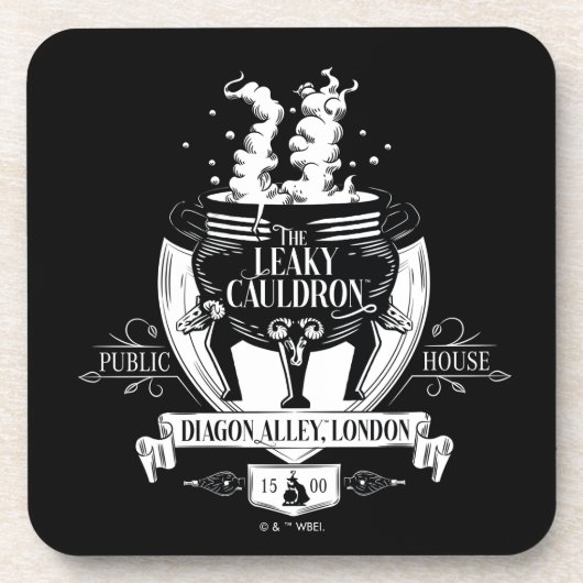 DIE LEAKY CAULDRON™-Shop-Grafik Getränkeuntersetzer (Vorderseite)
