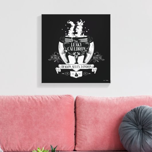 DIE LEAKY CAULDRON™-Shop-Grafik Leinwanddruck (Insitu (Wohnzimmer))