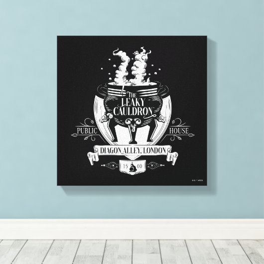 DIE LEAKY CAULDRON™-Shop-Grafik Leinwanddruck (Insitu (Holzboden))