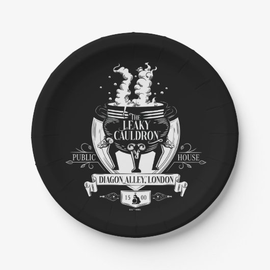 DIE LEAKY CAULDRON™-Shop-Grafik Pappteller (Vorderseite)