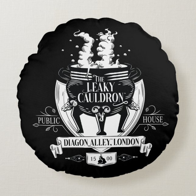 DIE LEAKY CAULDRON™-Shop-Grafik Rundes Kissen (Vorderseite)