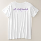 Die Leap Day Lady Große Größe T-Shirt (Design Rückseite)