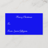 Die lebende Geburt Christis-Visitenkarte Visitenkarte (Rückseite)