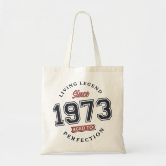 Die lebende Legende 1973 gealtert bis zur Perfekti Tragetasche