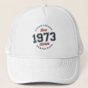 Die lebende Legende 1973 gealtert bis zur Perfekti Truckerkappe
