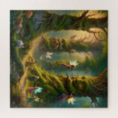 Die lebenden Bäume des verzauberten Feenwaldes Puzzle (Horizontal)