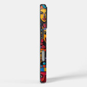 Die lebendige afrikanische Maskenmauer Case-Mate iPhone Hülle (Rückseite / Rechts)