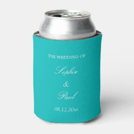 Die lebendige Aqua-Gastgeschenk Hochzeit kann kühl Dosenkühler