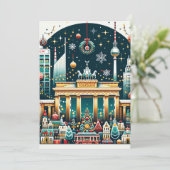 Die lebendige Berlin Holiday Wonders Card Feiertagskarte (Stehend Vorderseite)