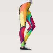 Die lebendige Cherry Art Leggings (Rechts)