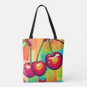 Die lebendige Cherry Art Tasche (Rückseite)