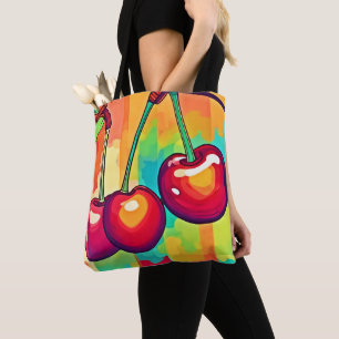 Die lebendige Cherry Art Tasche
