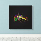 Die lebendige City Bridge ist einzigartig modern Leinwanddruck (Insitu (Holzboden))