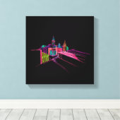 Die lebendige City Bridge ist einzigartig modern Leinwanddruck (Insitu (Holzboden))