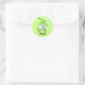 Die lebendige Erde Runder Aufkleber (Tasche)
