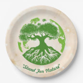 "Die lebendige Globe der Natur" Pappteller (Vorderseite)