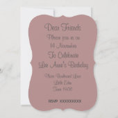 Die lebendige italienische Fassade Einladung (Rückseite)