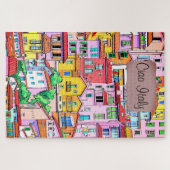 Die lebendige italienische Fassade Puzzle (Horizontal)