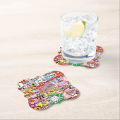 Die lebendige italienische Fassade Untersetzer (Vor Ort)