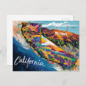 Die lebendige kalifornische Karte (Vorne/Hinten)