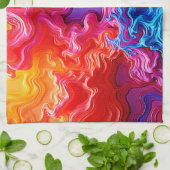 Die lebendige Kunst der Farbfusion Geschirrtuch (Gefaltet)