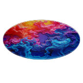 Die lebendige Kunst der Farbfusion Schneidebrett (Ecke)