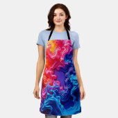 Die lebendige Kunst der Farbfusion Schürze (Getragen)