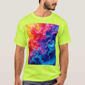 Die lebendige Kunst der Farbfusion T-Shirt (Vorderseite)