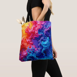 Die lebendige Kunst der Farbfusion Tasche