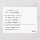 Die lebendige Legende des Westens - Postkarte (Rückseite)