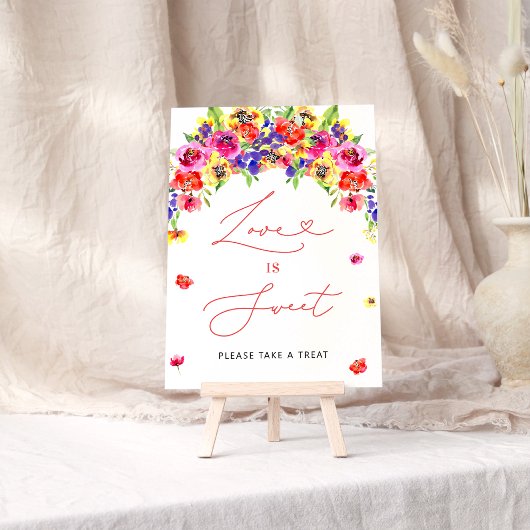 Die lebendige Liebe der Blumen ist süß Poster