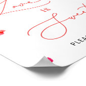 Die lebendige Liebe der Blumen ist süß Poster (Ecke)