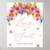 Die lebendige Liebe der Blumen ist süß Poster (Vorne)