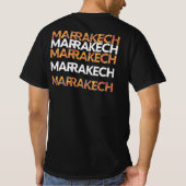 Die lebendige Marrakesch Moderne Kunst T-Shirt (Rückseite)
