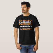 Die lebendige Marrakesch Moderne Kunst T-Shirt (Vorne ganz)