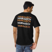 Die lebendige Marrakesch Moderne Kunst T-Shirt (Schwarz voll)