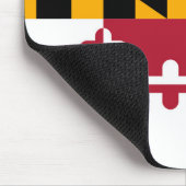 Die lebendige Maryland-Staatsflagge Mousepad (Ecke)