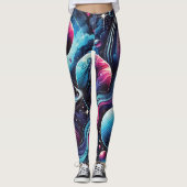 Die lebendige Planetengalaxie Leggings (Vorderseite)