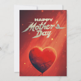 Die lebendige Red Mthers Day Card Einladung