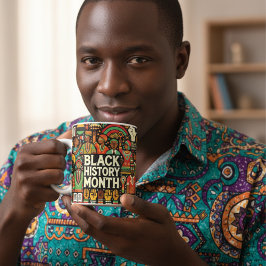 Die lebendige Schwarze Geschichte Monat nach der T Kaffeetasse