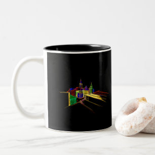 Die lebendige Stadt Zweifarbige Tasse